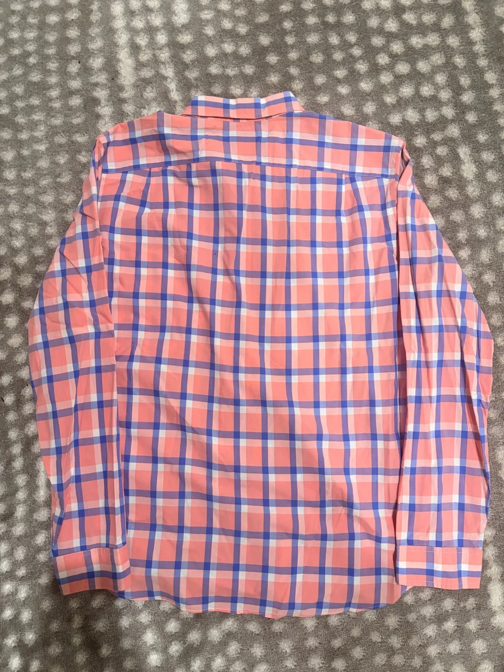 J. Crew Pink and Blue Plaid Button-Down Shirt